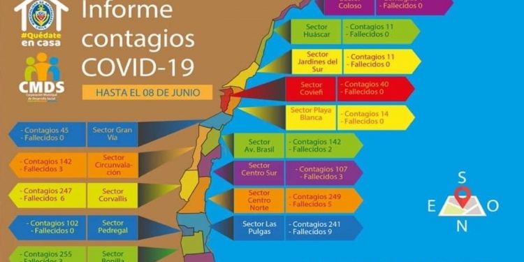 Cmds lanza mapa de georreferenciación de casos covid en la comuna